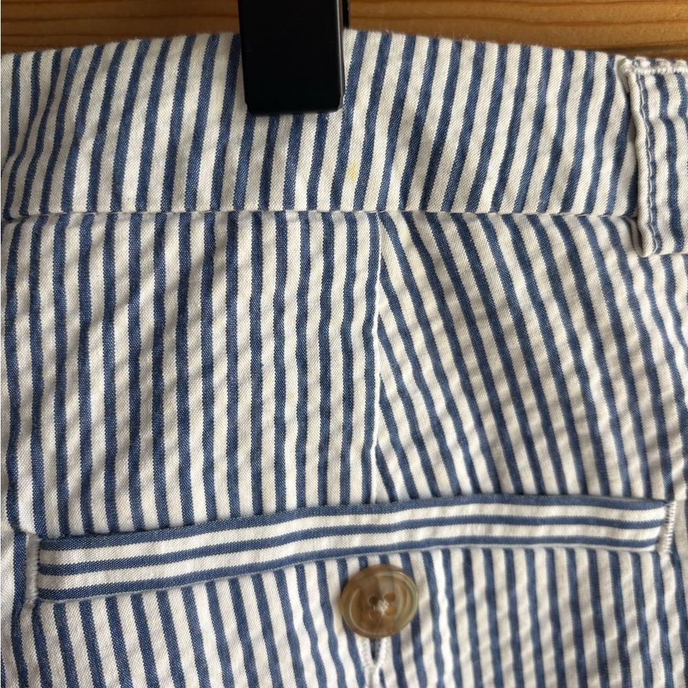 2-Piece L.L. Bean Navy and White Striped Blazer and Shorts Set size 4 - Picture 15 of 16